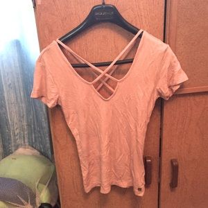 Pink Guess Short Sleeve Top
